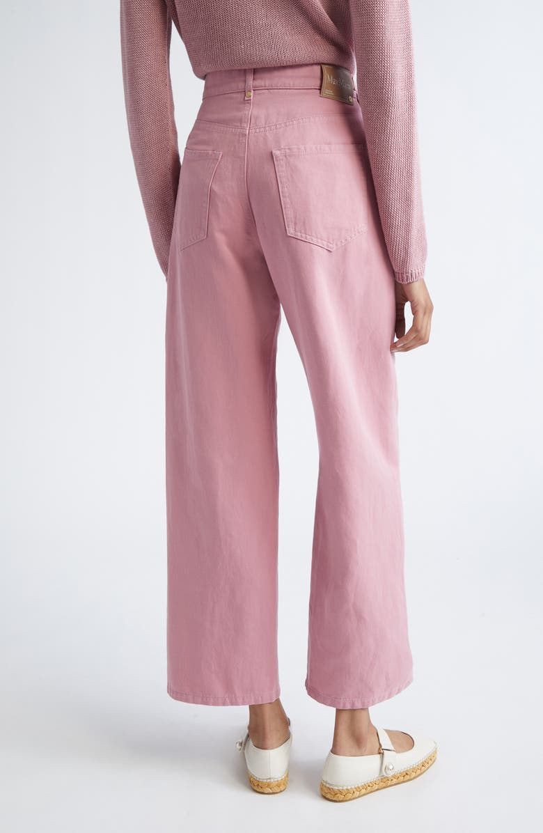 Max Mara Onorata Wide Leg Jeans, Alternate, color, Peony
