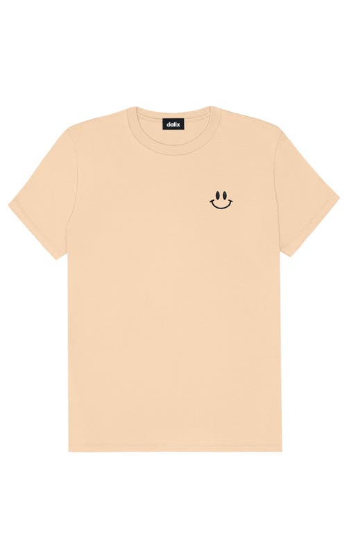 Dalix Smile Face Tee In Sand