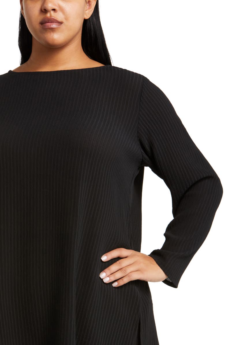 Eileen Fisher Bateau Neck Silk Tunic, Alternate, color,