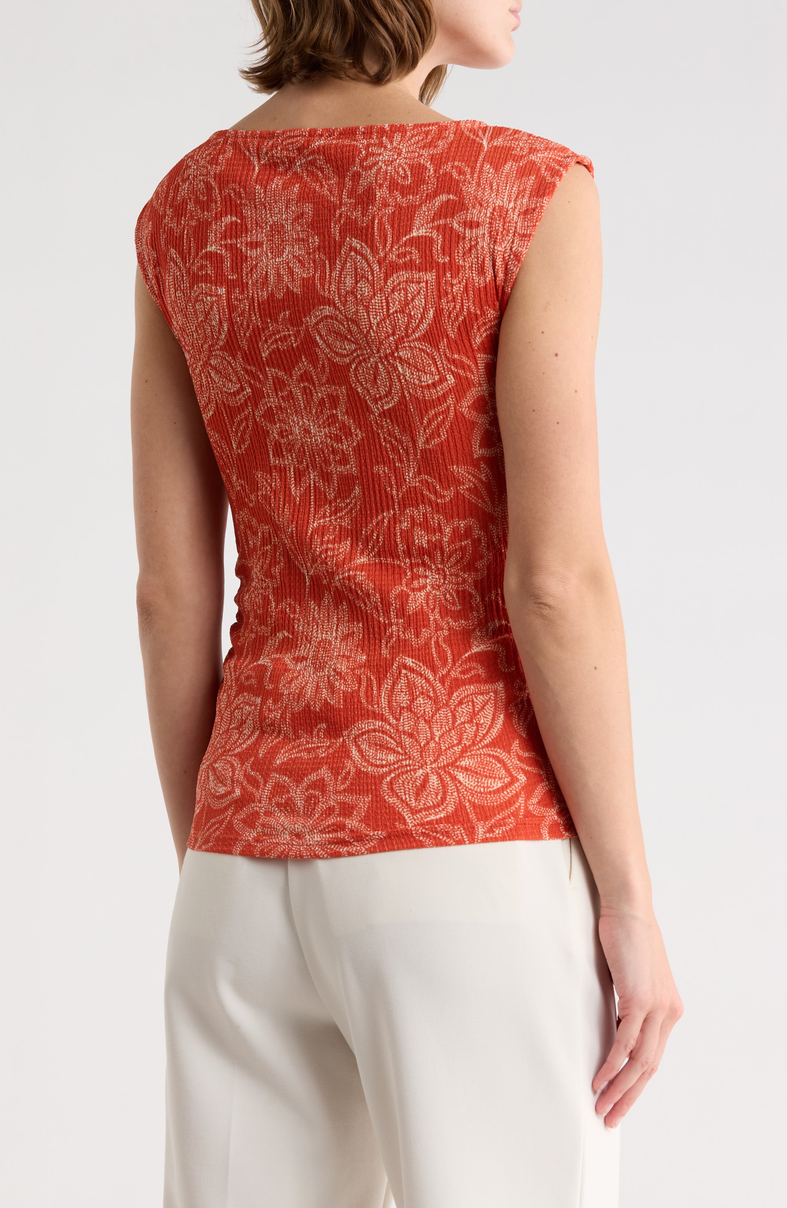 Textured Boat Neck Top - image 4