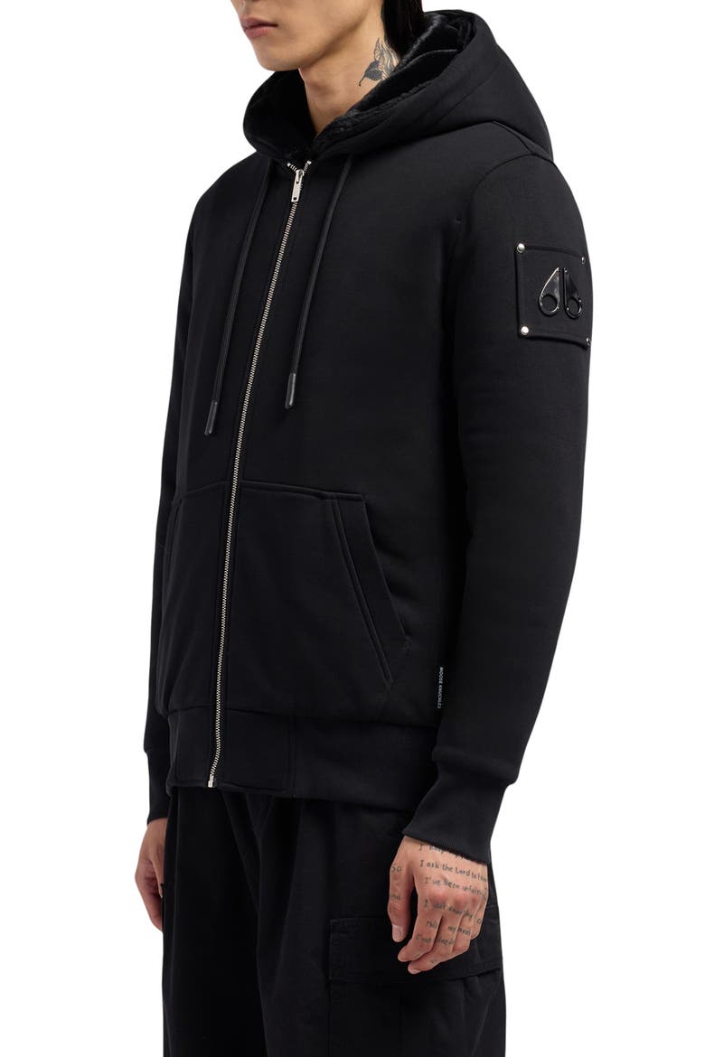 Classic Bunny Fleece Jacket with Removable Faux Fur Lining, Alternate, color, BLACK