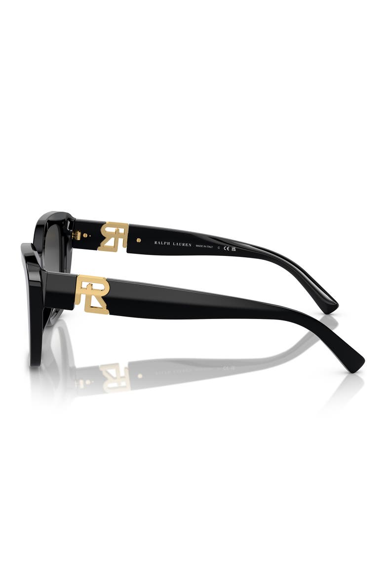 55mm Isabel Gradient Butterfly Sunglasses, Alternate, color, BLACK / GRAY
