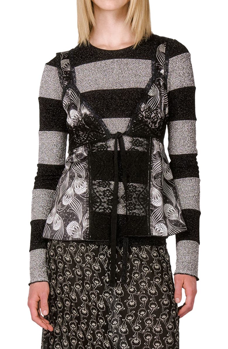 Anna Sui Beardsley Satin Camisole, Alternate, color, 