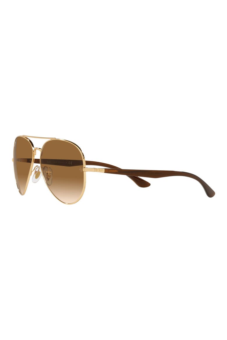 58mm Aviator Sunglasses, Alternate, color, ARISTA/ PINK GRADIENT BROWN