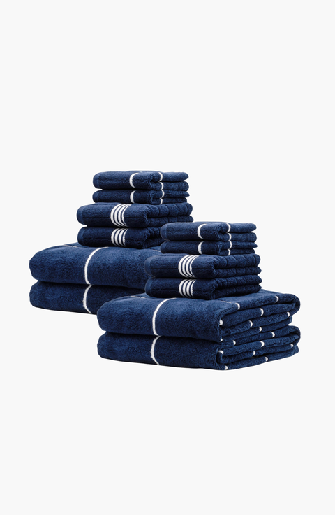Miramar 12-Piece Bath Towel Family Set