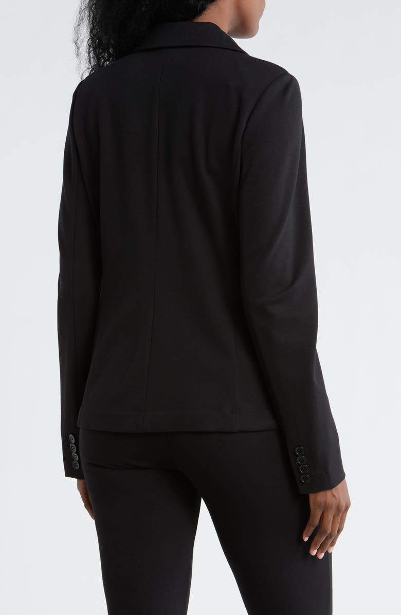 NORDSTROM RACK Essential Ponte Blazer, Alternate, color, Black