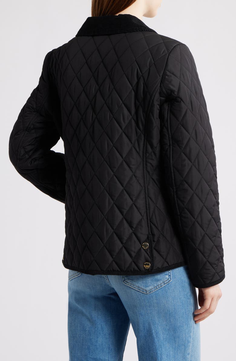 Michael Kors Short Quilted Jacket, Alternate, color, Black