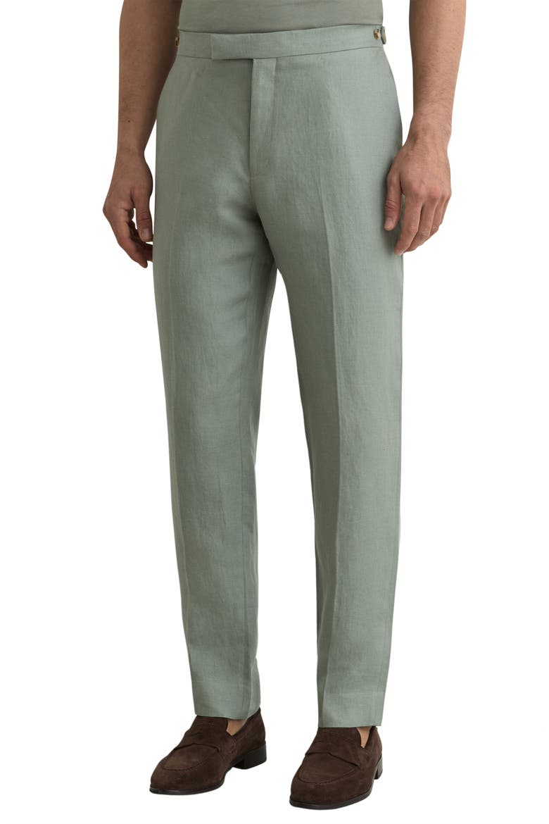 Atlantic Linen Trousers, Main, color, SAGE