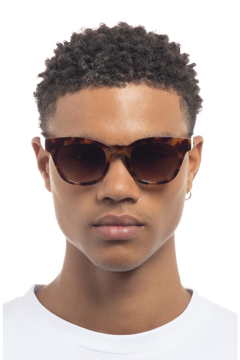 50mm Dorado D-Frame Sunglasses, Alternate, color, TORT / BROWN GRAD