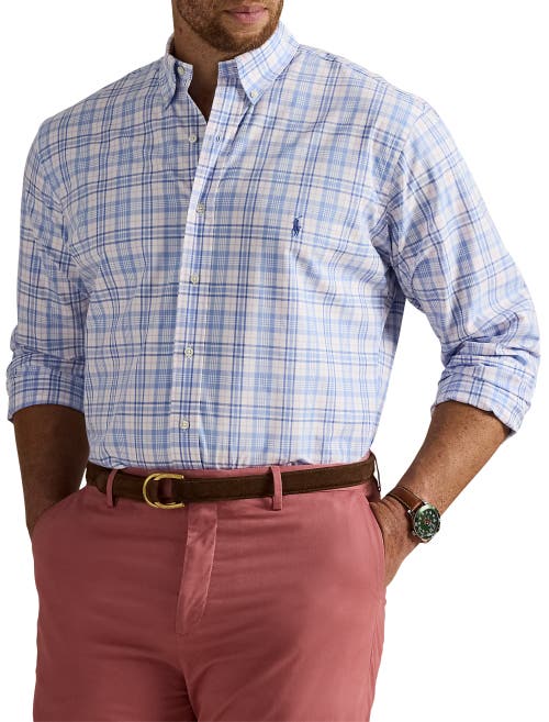 Polo Ralph Lauren Big & Tall Checked Stretch Poplin Sport Shirt