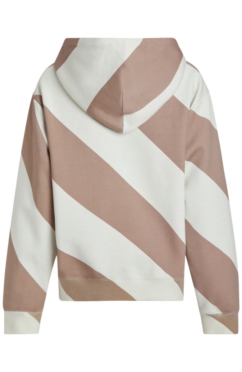 Cynthia Rowley Drew Striped Hoodie, Alternate, color, Camel White
