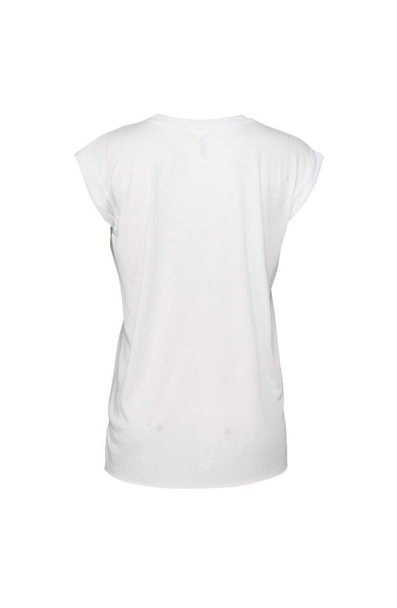 WEAR by Erin Andrews Women's WEAR by Erin Andrews White Los Angeles Rams Super Bowl LVI Champions Burst Muscle Sleeveless T-Shirt, Alternate, color, 