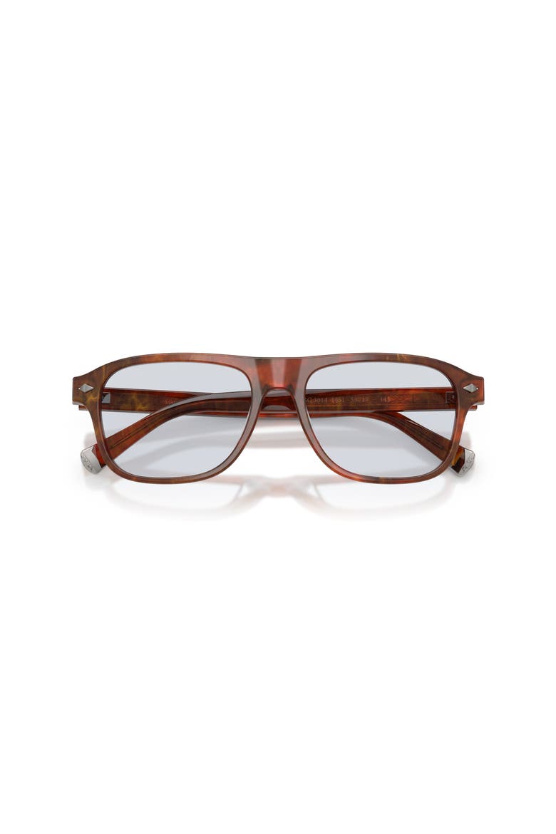 55mm Rectangle optical glasses, Alternate, color, Brown