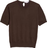 Acne Studios Superfine Silk Blend Keyhole Top