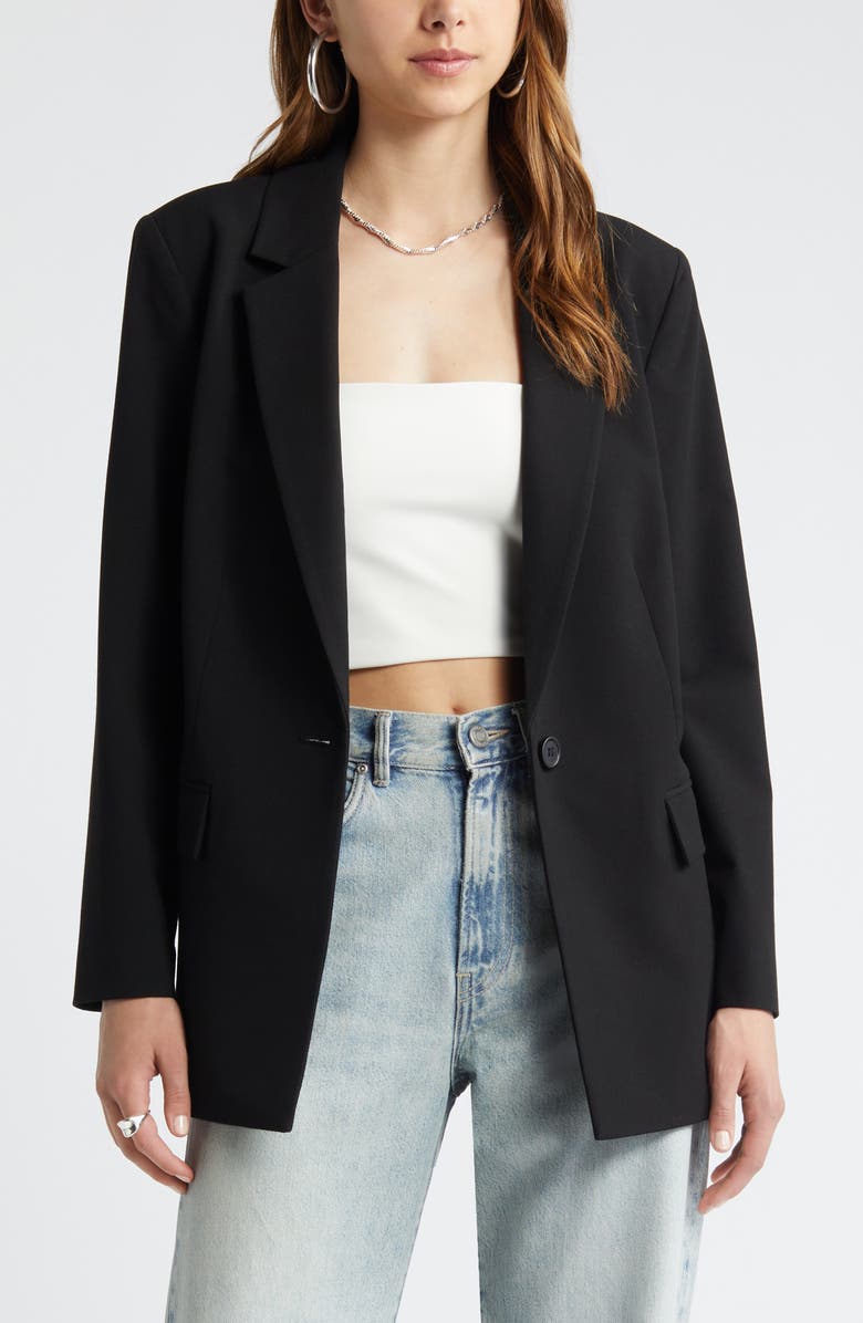 Open Edit Relaxed Fit Blazer, Main, color,