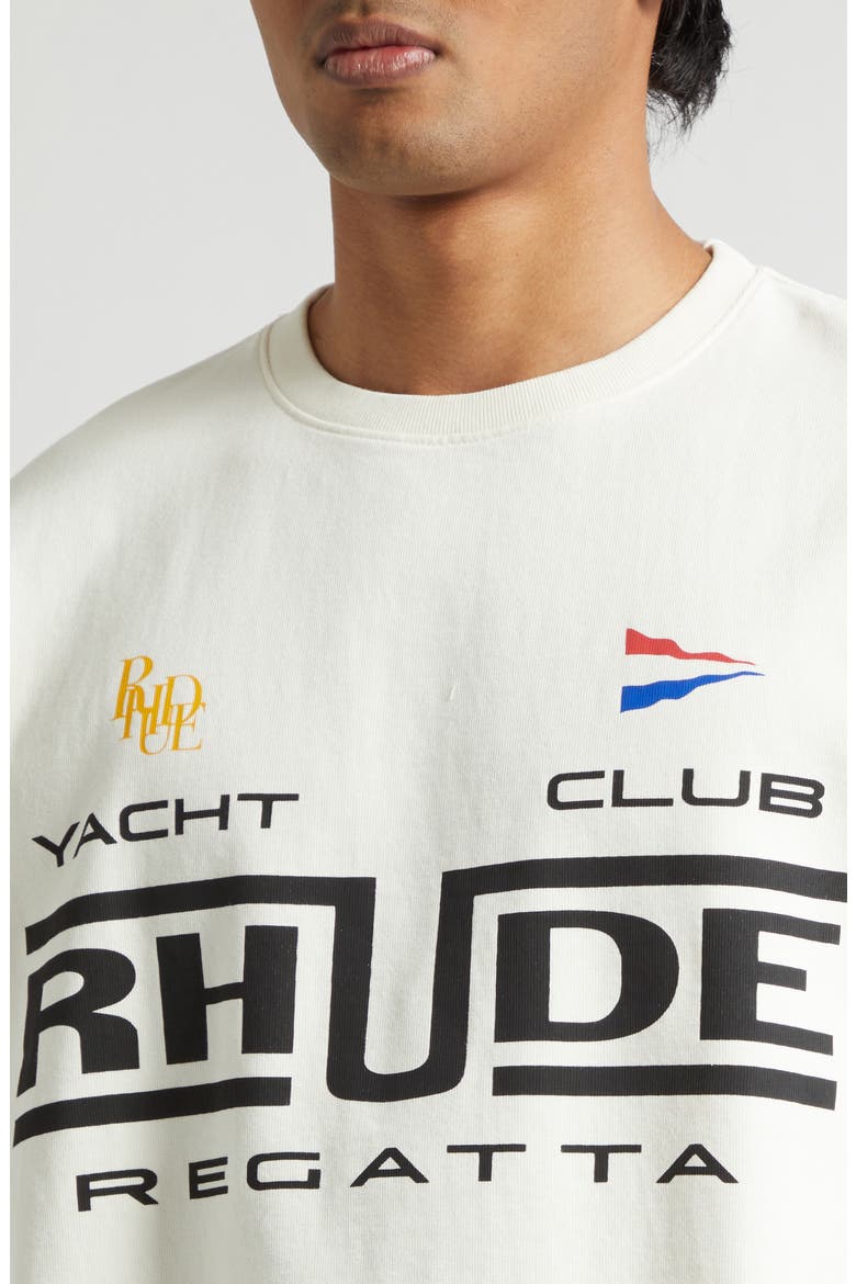 Regatta Club Graphic T-Shirt, Alternate, color, VINTAGE WHITE/ BLACK/ GREEN