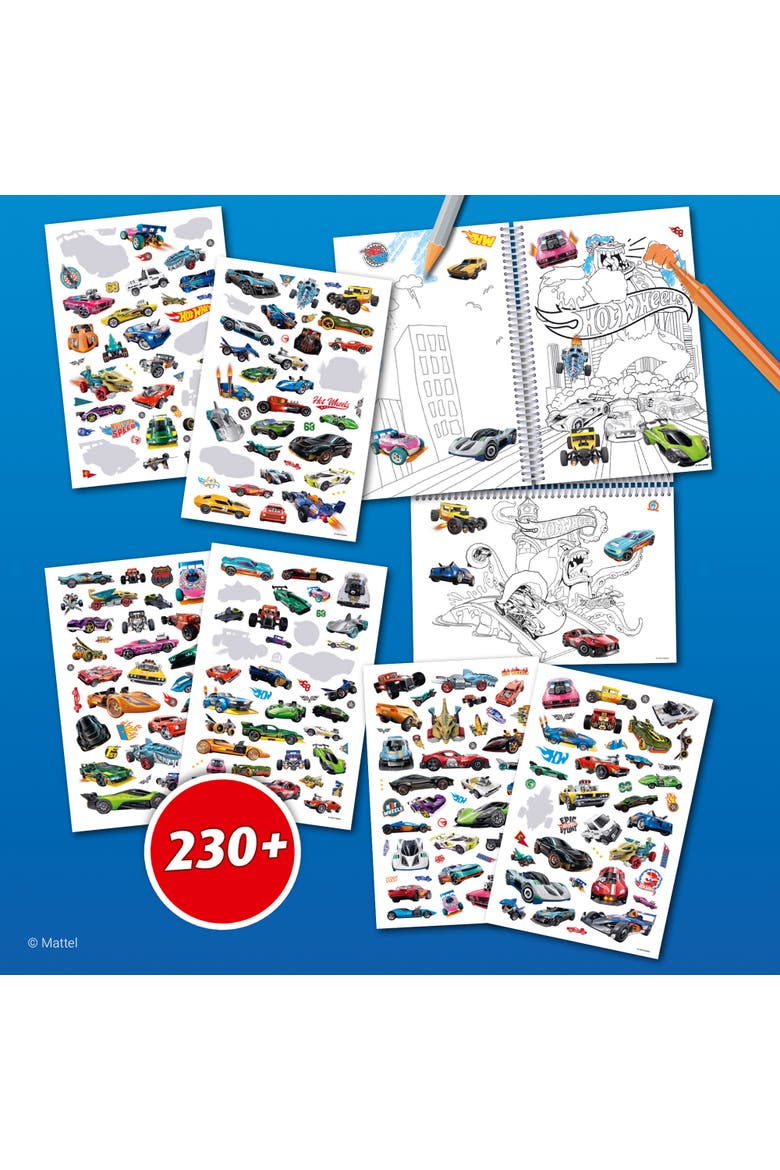 Color & Sticker Book, Alternate, color, Blue