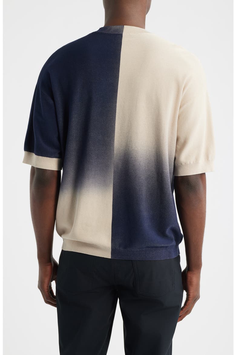 Ombré Sweater T-Shirt, Alternate, color, SOLID BLUE NAVY