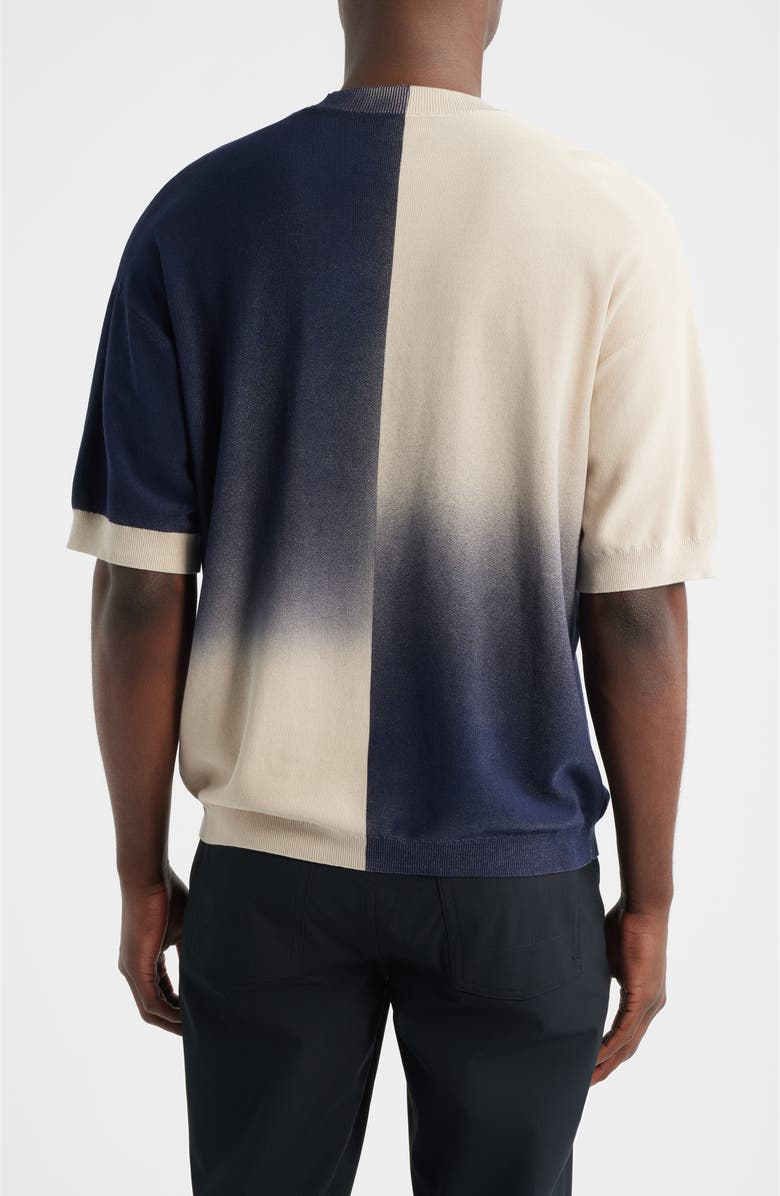 Emporio Armani Ombré Sweater T-Shirt, Alternate, color, Solid Blue Navy