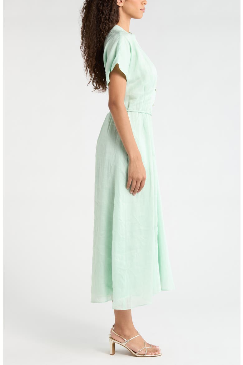 Jemma Linen Shirtdress, Alternate, color, MINT