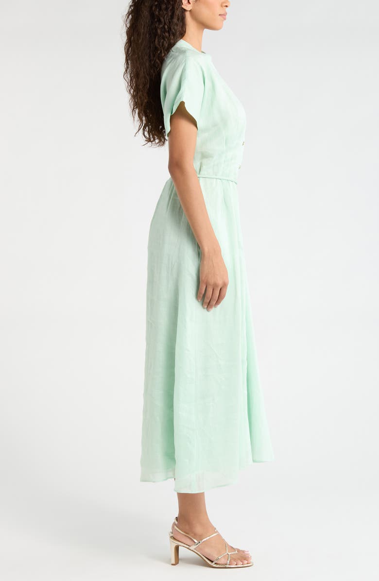 Ever New Jemma Linen Shirtdress, Alternate, color, Mint