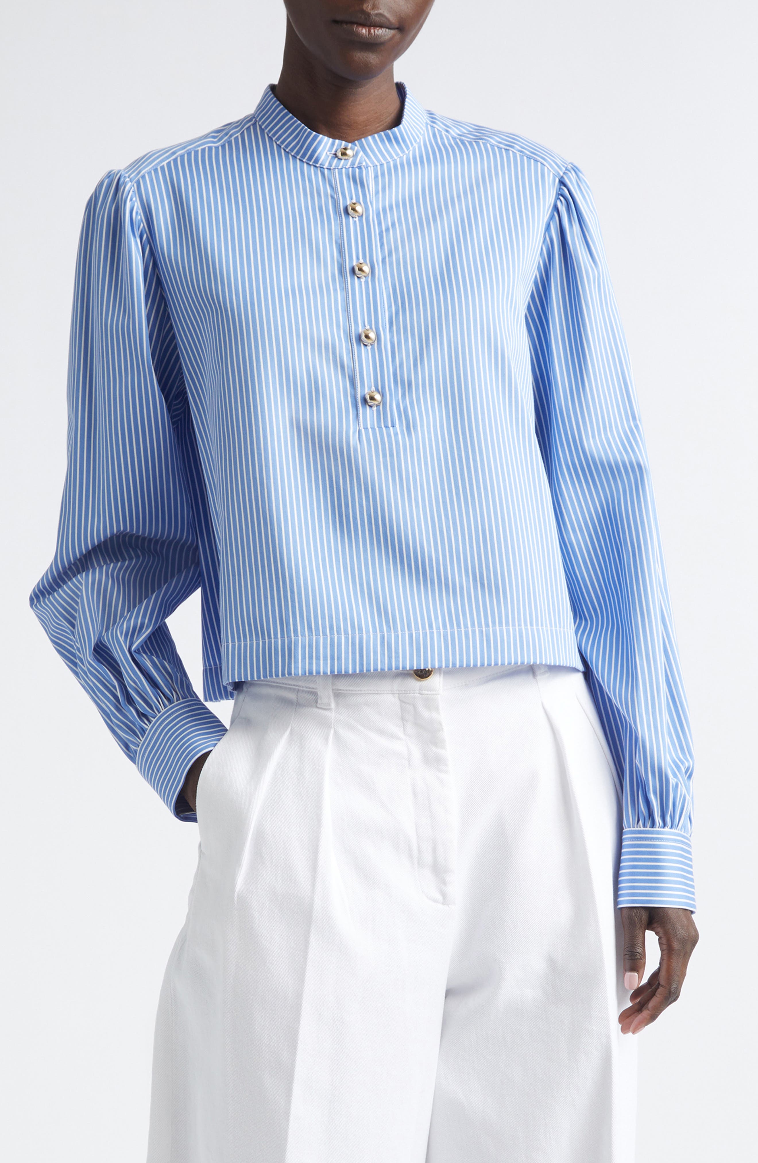 Margot Stripe Silk Shirt