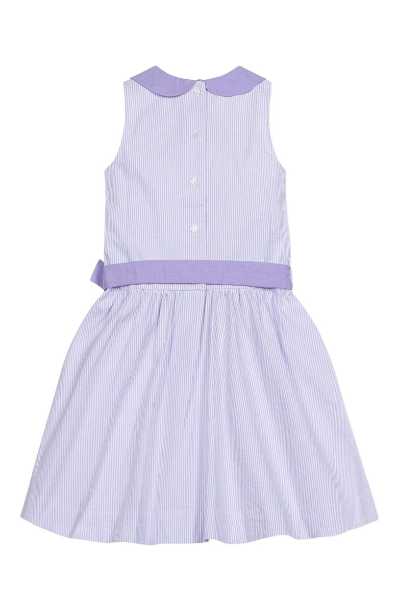 Hope & Henry Baby Girls' Organic Seersucker Peter Pan Collar Dress, Infant, Alternate, color,