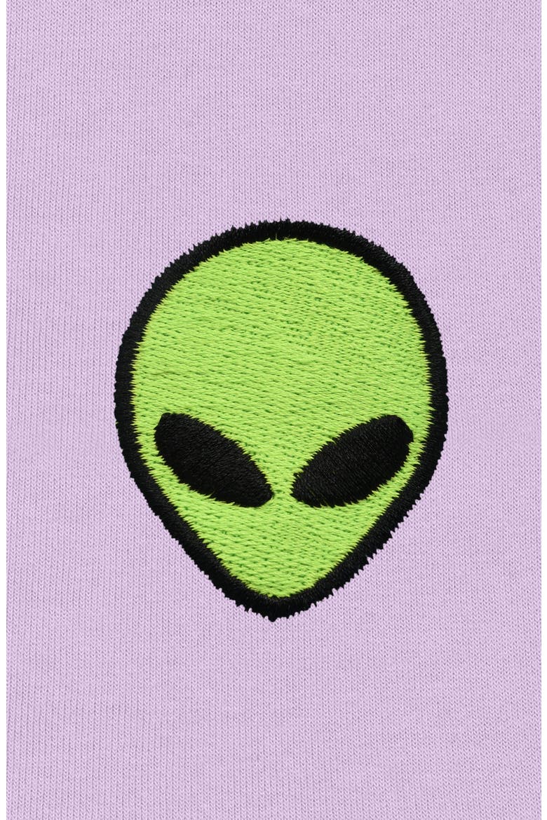 Alien Fleece Hoodie, Alternate, color, Orchid