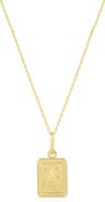 The Lovery Fine Jewelry Gold Sun Tag Necklace