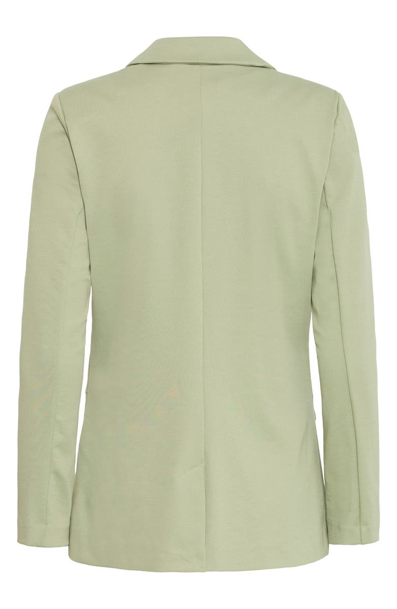 ICHI Kate Long Blazer, Alternate, color, Tea Green