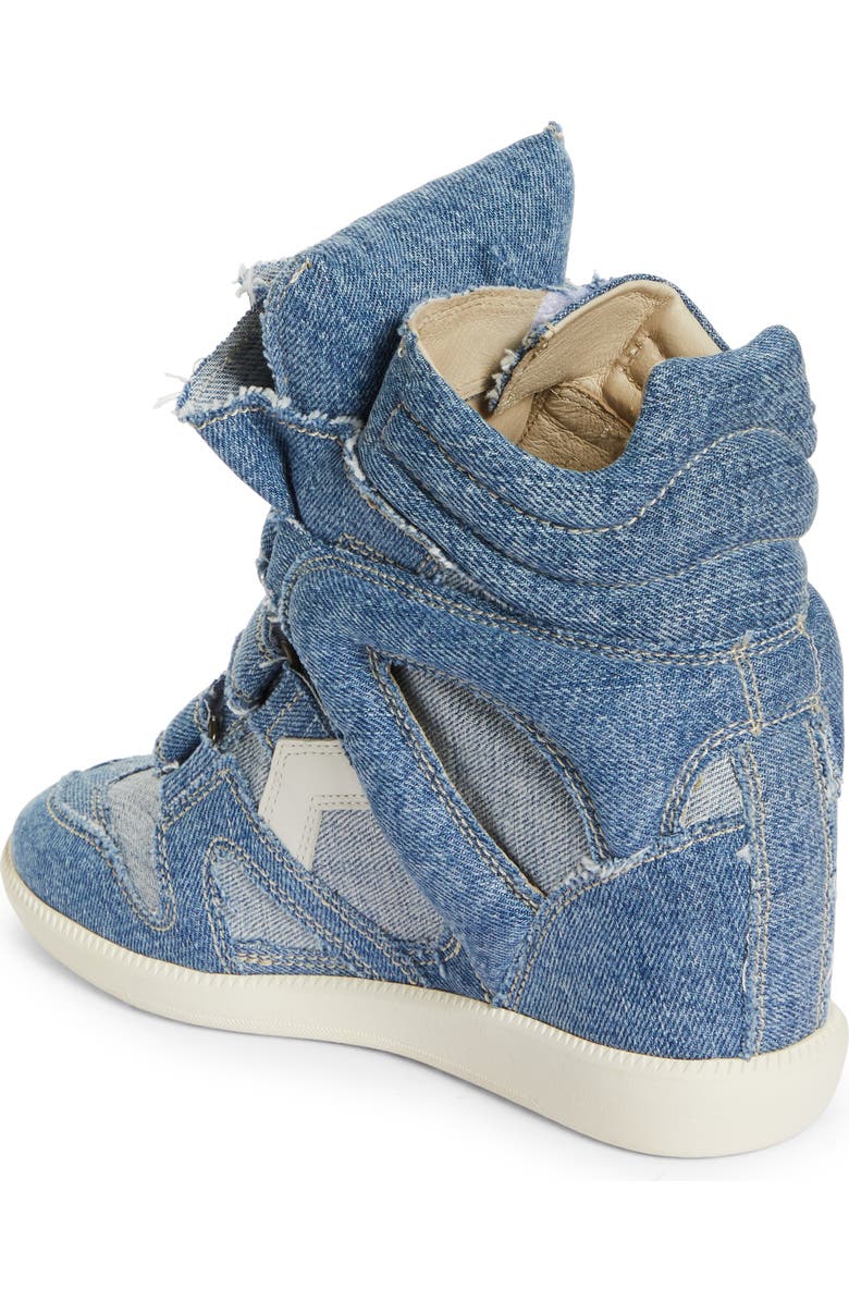 Isabel Marant Bekett Hidden Wedge High Top Sneaker, Alternate, color,