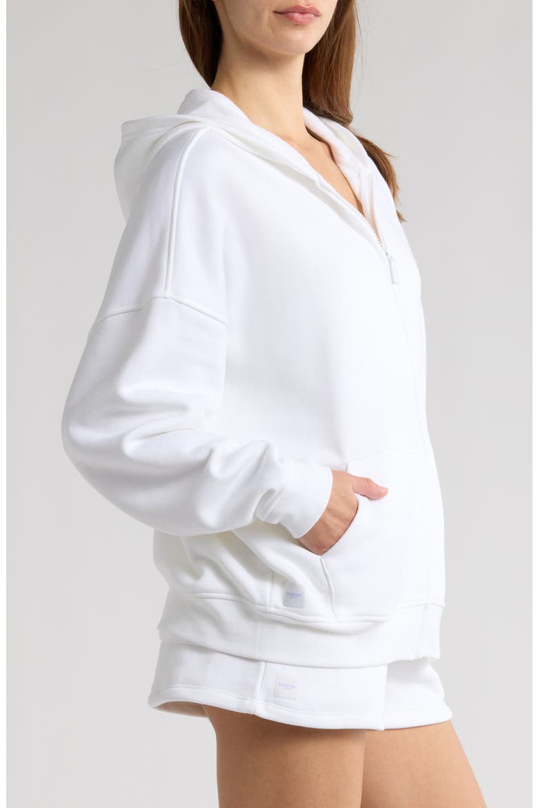 Cozy Crush Oversize Zip Hoodie, Alternate, color, BRT WHITE