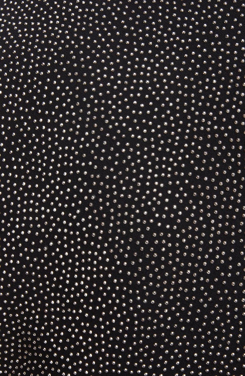 Saint Laurent Studded Woven Minidress, Alternate, color, 