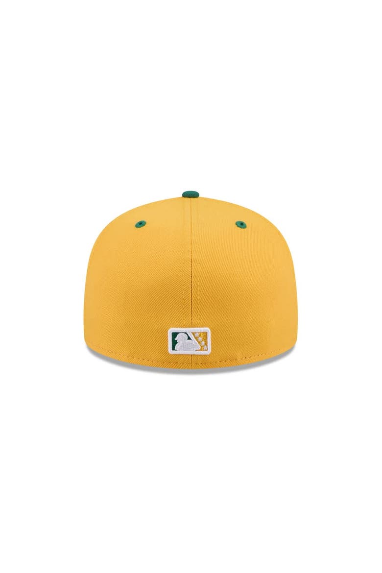 Men's New Era  Gold Fredericksburg Nationals Theme Nights 59FIFTY Fitted Hat, Alternate, color, Gold