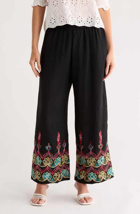 Forgotten Grace Embroidered Pull On Pants