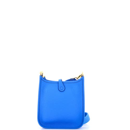Pre-owned Hermes Hermes Evelyne Bag Gen Iii Clemence Tpm In Blue