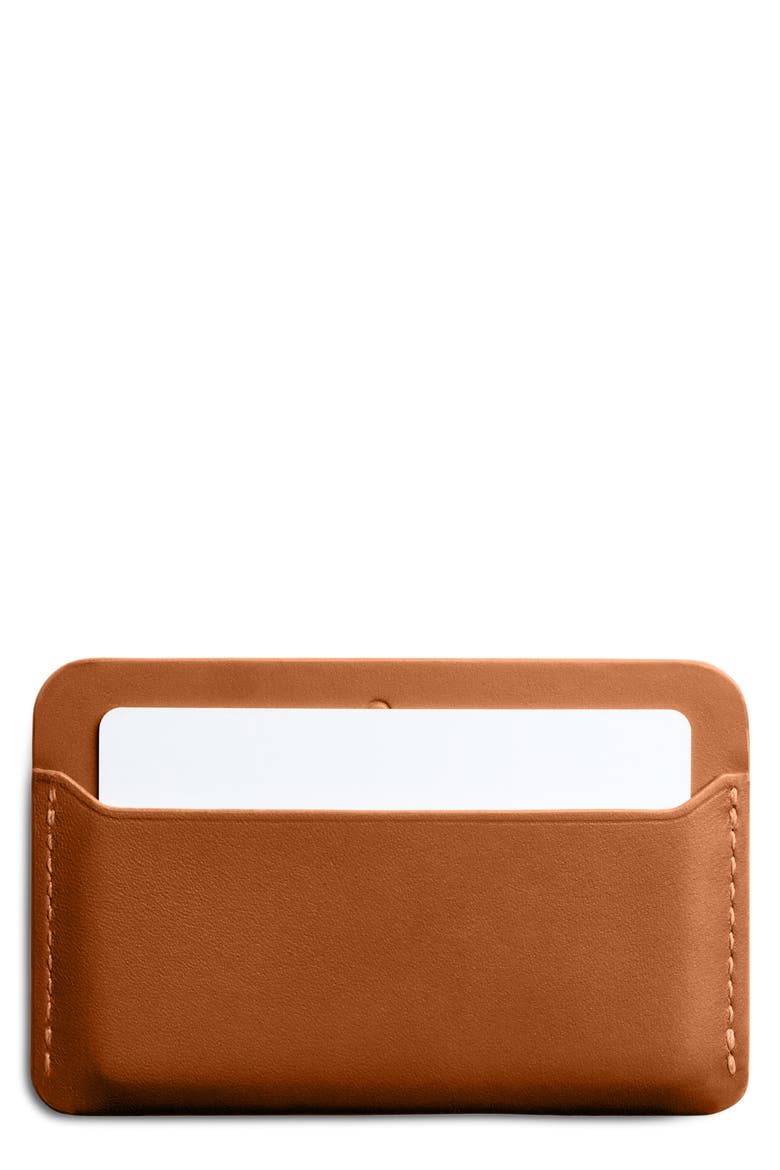 Leather RFID Card Case, Alternate, color, CARAMEL