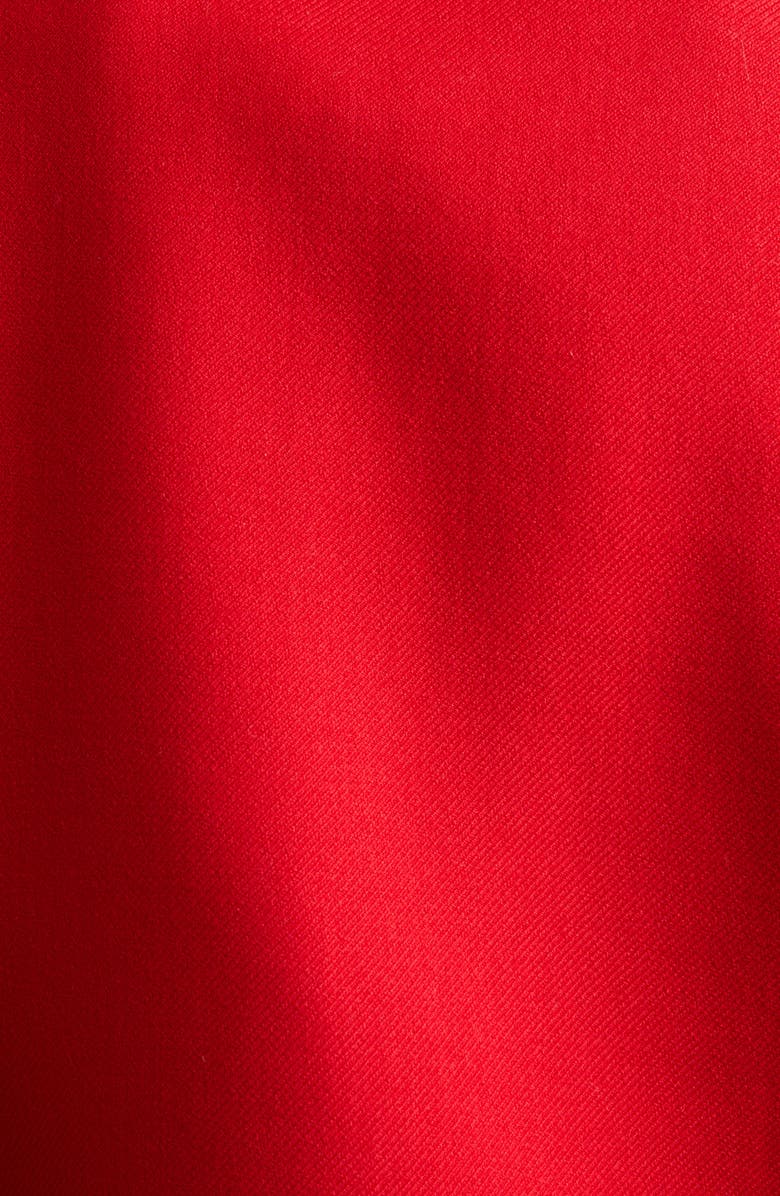 Valentino V-Detail Wool & Silk Double Drill Jacket, Alternate, color, Deep Red