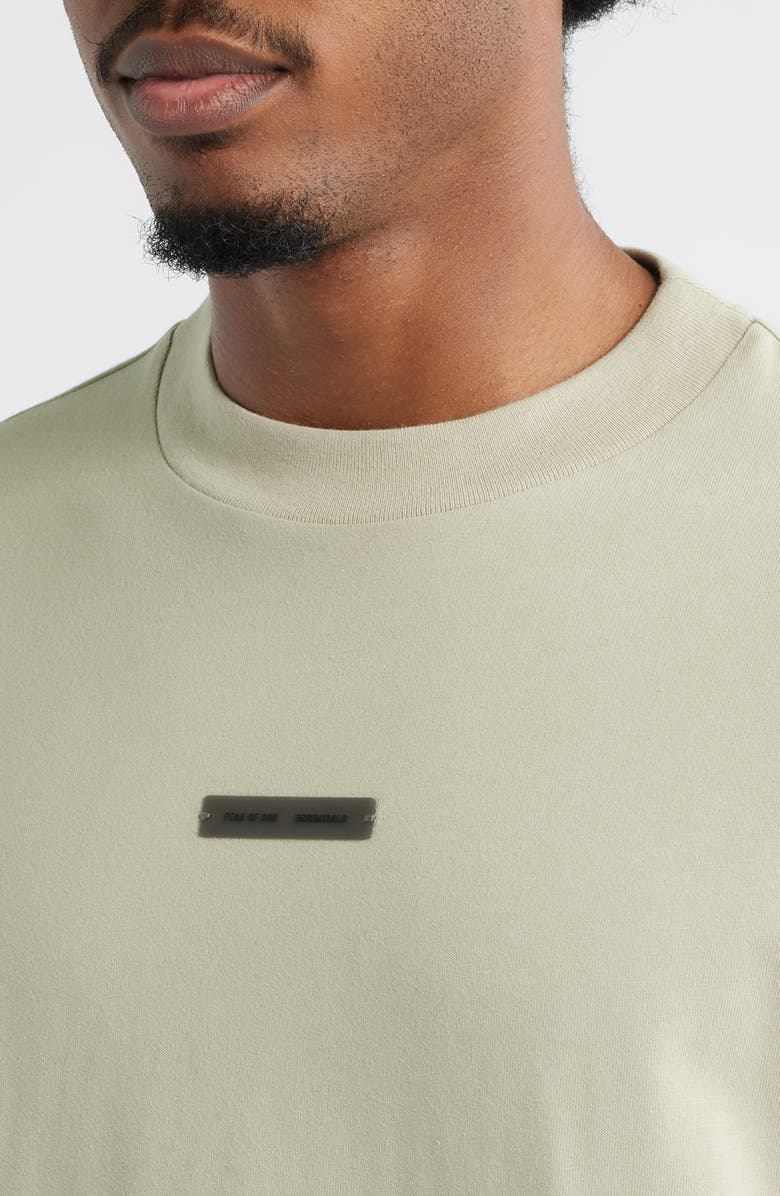 Fear of God Essentials Classic Fit Long Sleeve Logo Graphic T-Shirt, Alternate, color, Abbey Stone
