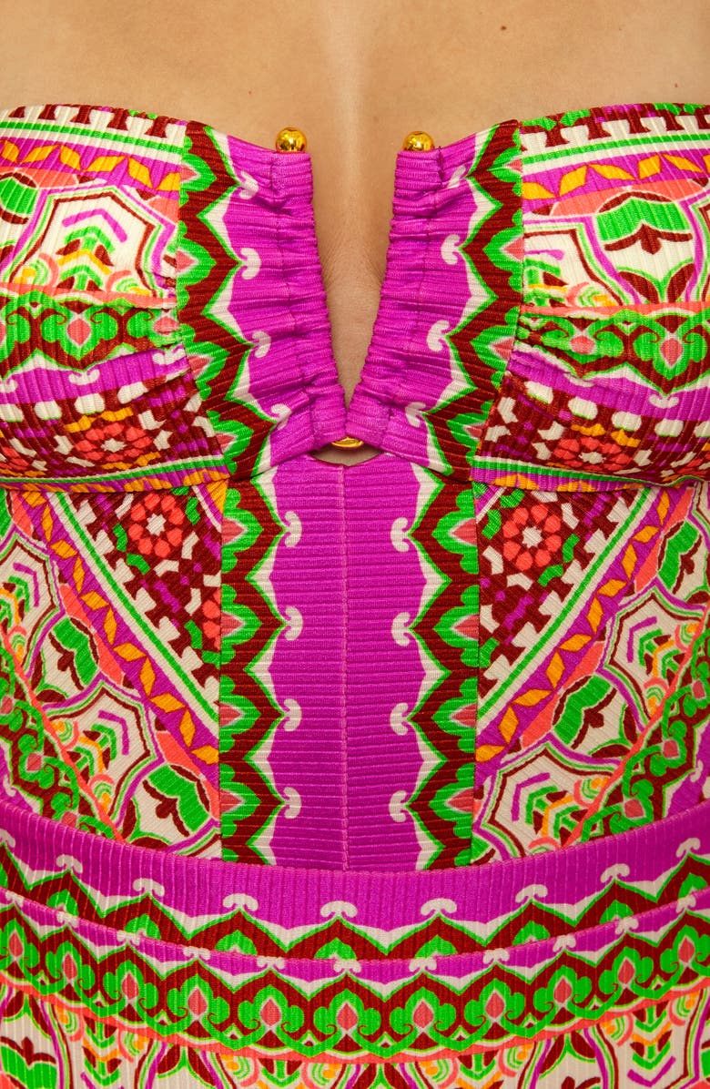 Becca Moroccan Tile One-Piece Swimsuit, Alternate, color, Multi