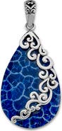 SAMUEL B. Blue Fossil Coral Pendant
