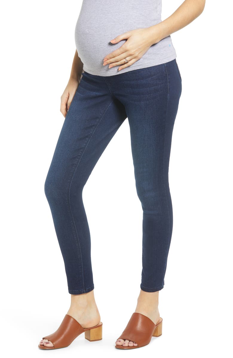 1822 Denim Sculpt Ankle Skinny Maternity Jeans, Main, color,