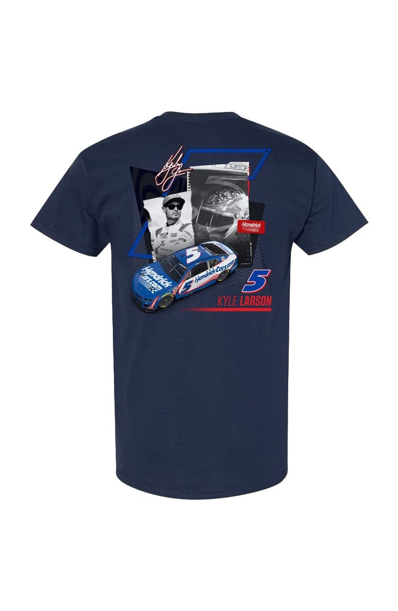 HENDRICK MOTORSPORTS TEAM COLLECTION Men's Hendrick Motorsports Team Collection Navy Kyle Larson HendrickCars.com Car T-Shirt, Alternate, color,