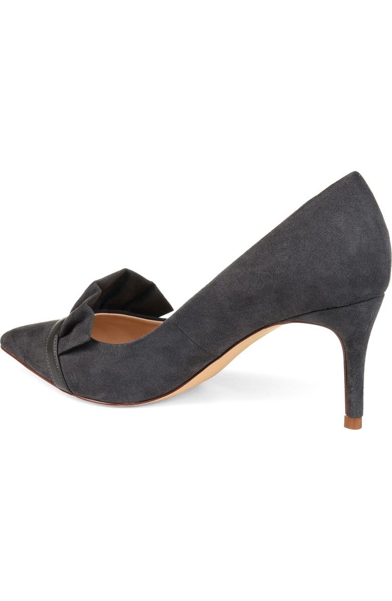 Journee Collection JOURNEE Marek Ruffle Pump, Alternate, color, Grey