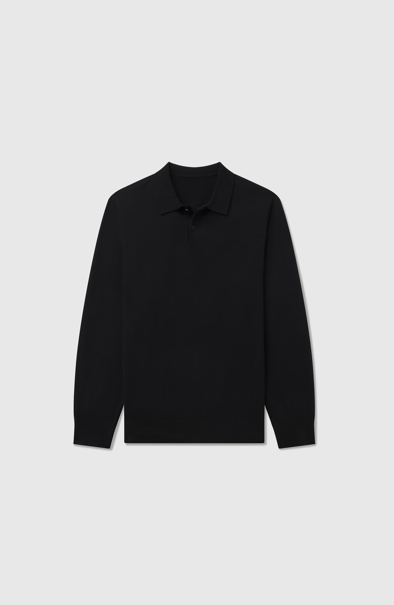 Jack Archer Legacy Polo Sweater, Alternate, color, Black