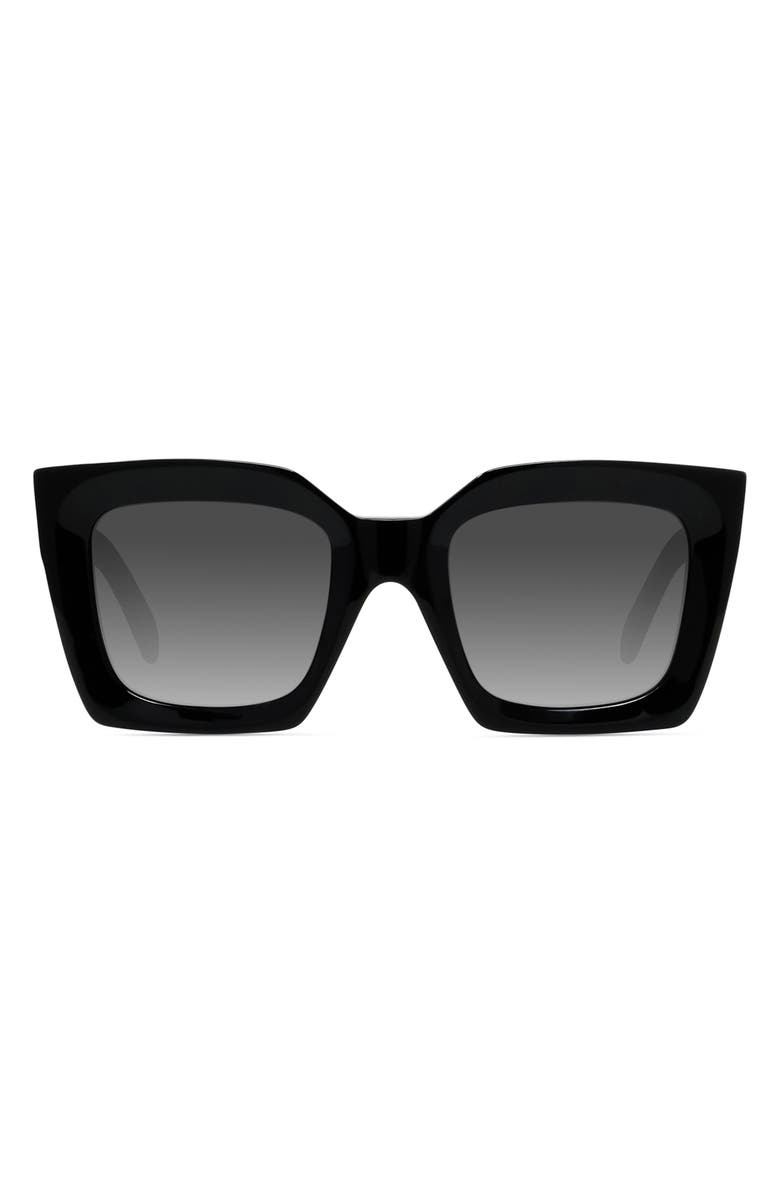 CELINE 51mm Polarized Square Sunglasses, Main, color, 