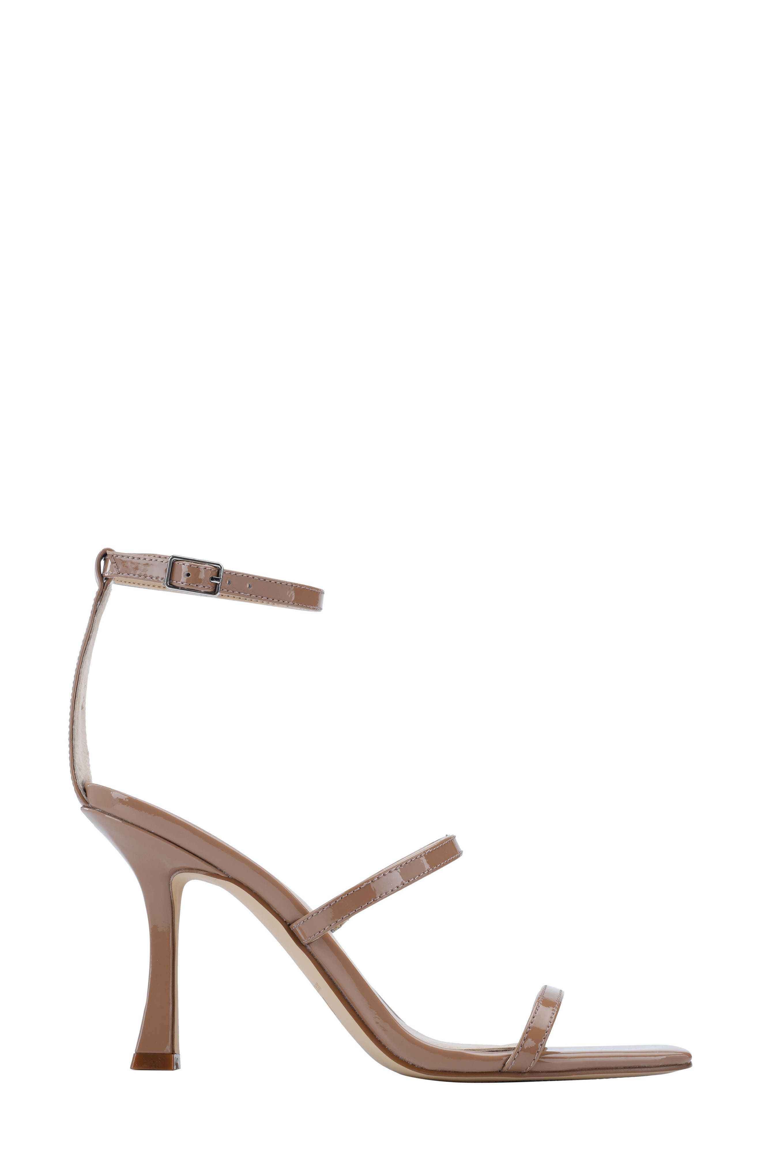 Marc Fisher LTD Dalida Strappy Sandal, Alternate, color, Light Natural Patent
