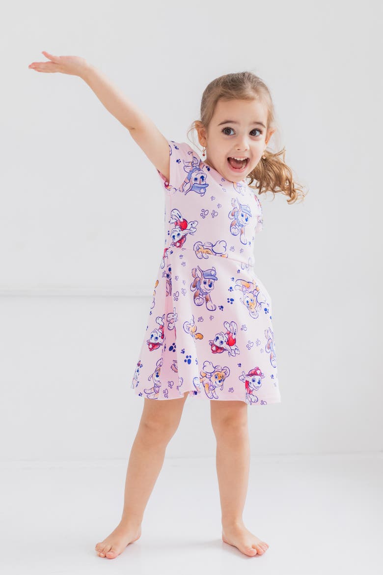 Skater Dress and Scrunchie Set, Alternate, color, Paw Patrol Pink