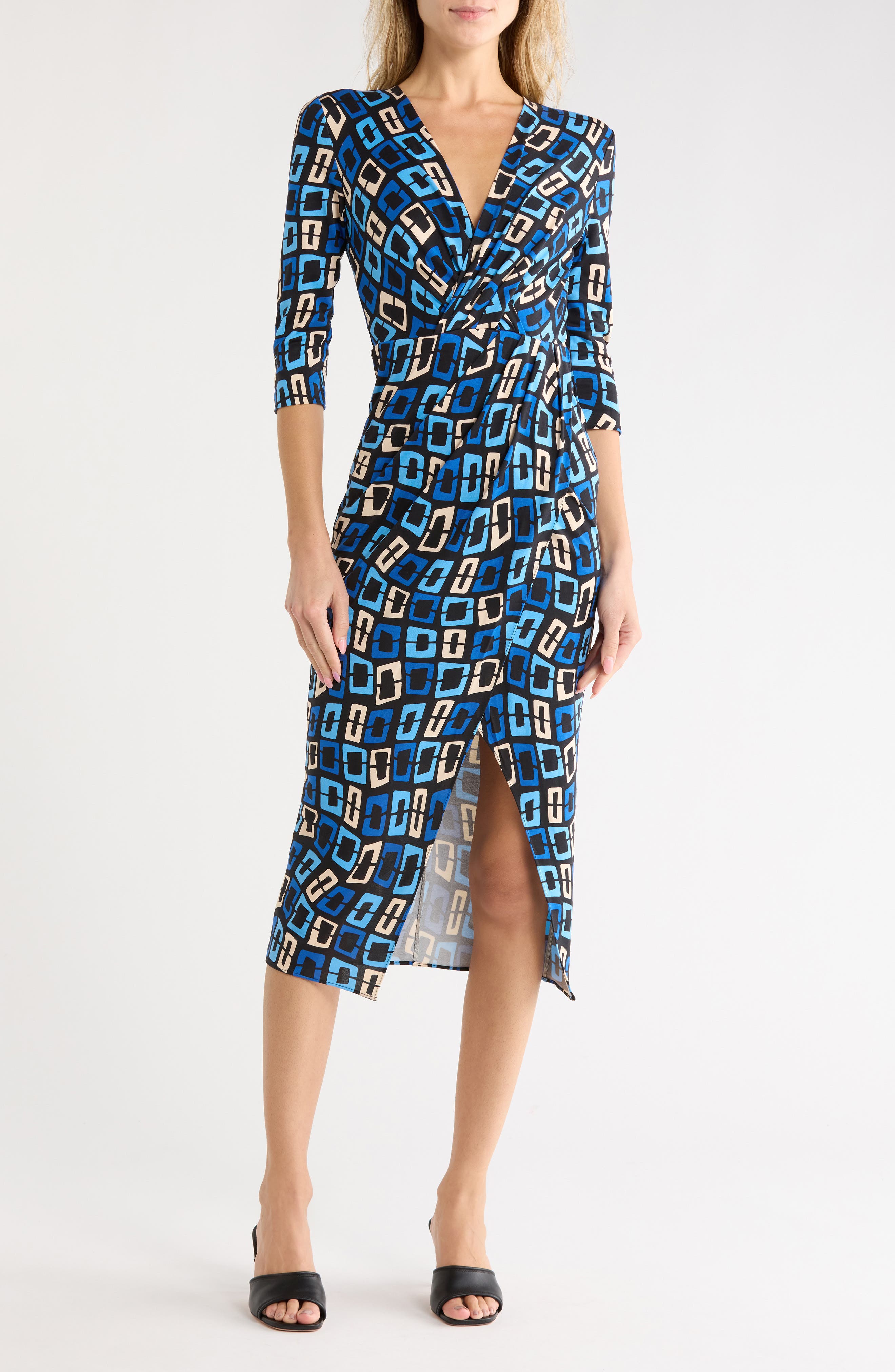 Malisa Silk Midi Dress