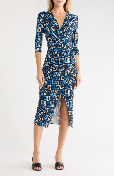 Malisa Silk Midi Dress